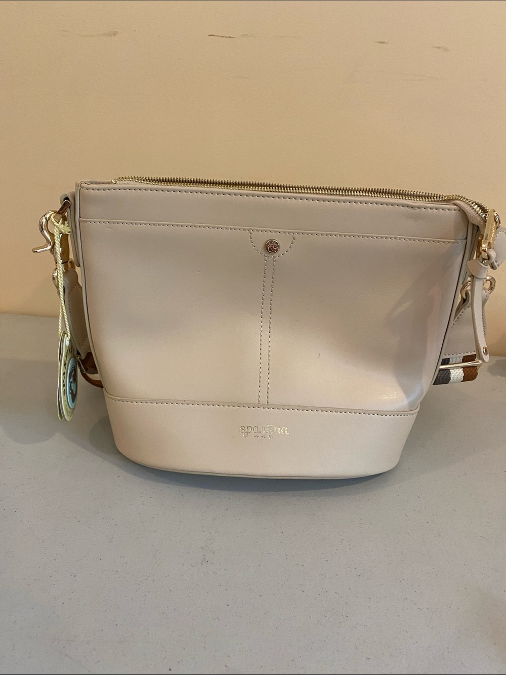 NWT SPARTINA LEATHER SHOULDER BAG
